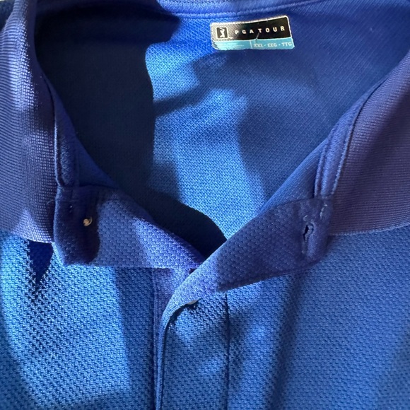 PGA Tour Branded Blue Golf Polo - Picture 5 of 5